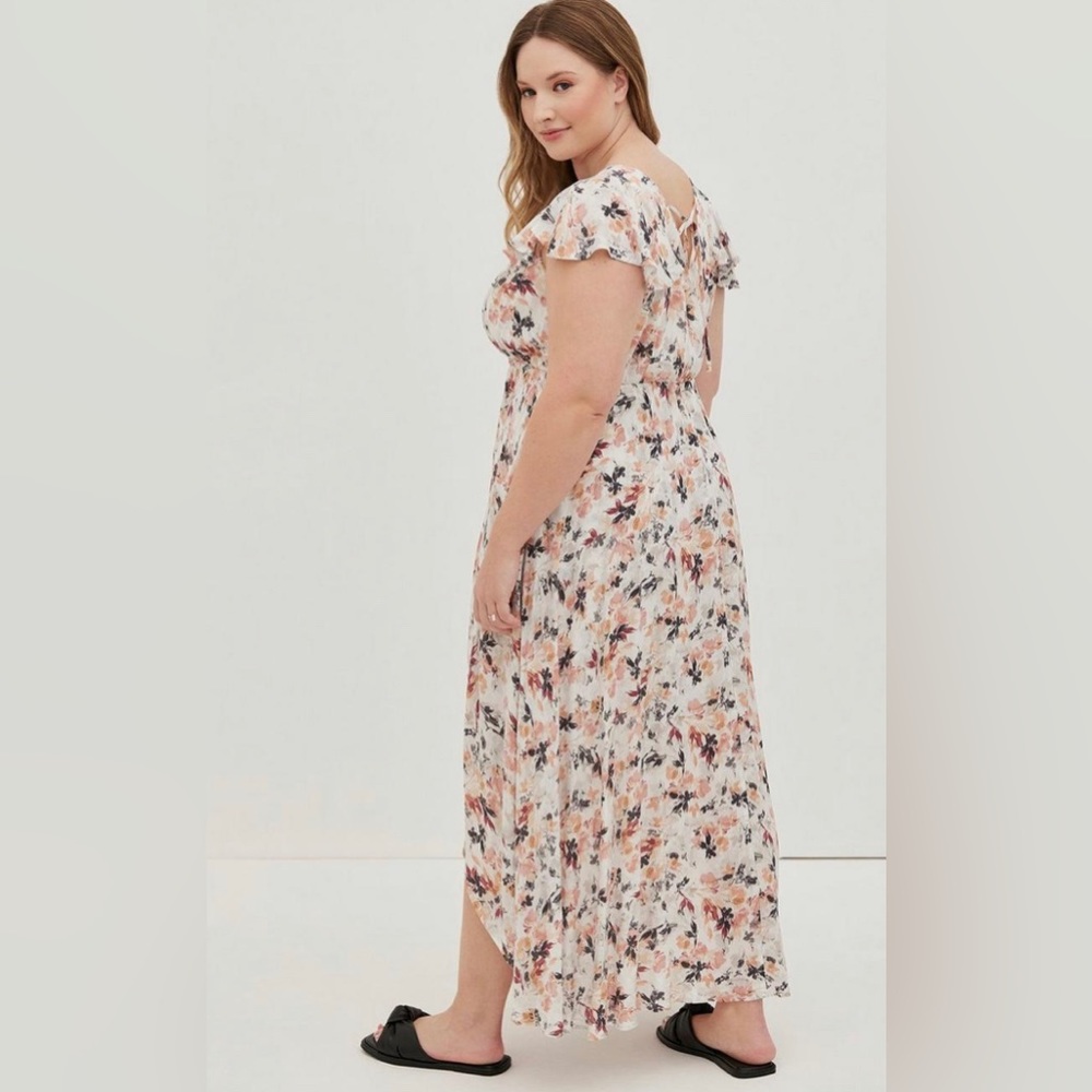 Torrid Maxi Guaze Walk-Through Dress